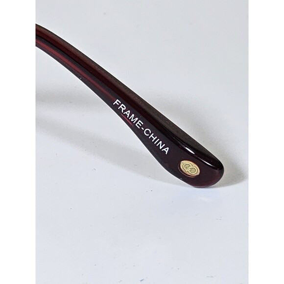 GIANNI PO WOMEN'S EYEGLASSES GP 1656 52-18 140 BURGUNDY NWT DEMO LENSES - Picture 12 of 14